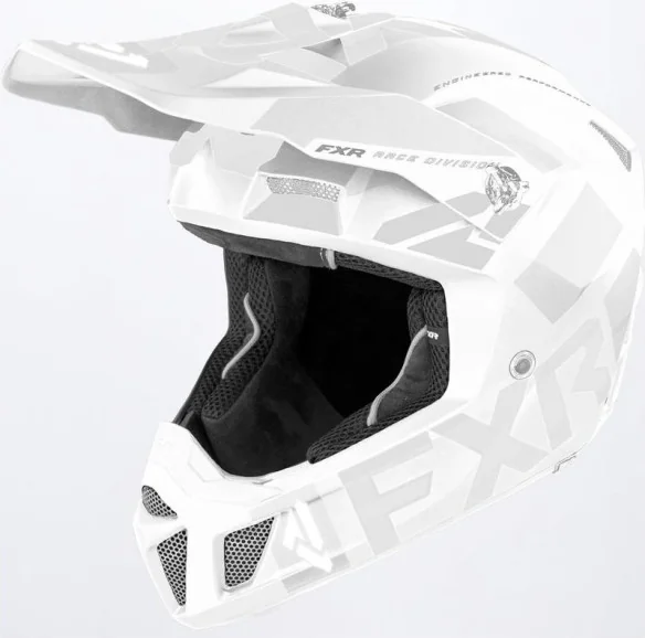 Casca Moto Enduro Clutch Evo White Char