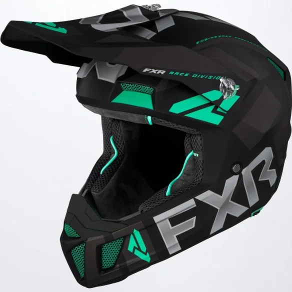 Casca Moto Enduro Clutch Evo Black Mint