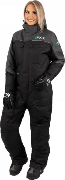 Combinezon Snowmobil Dama Excursion Monosuit Black Char Mint