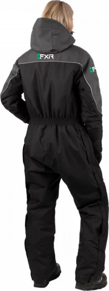 Combinezon Snowmobil Dama Excursion Monosuit Black Char Mint