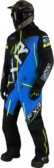 Combinezon Snowmobil CX Lite Black Blue HiVis