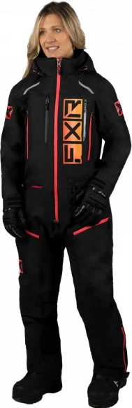 Combinezon Snowmobil Dama Recruit F.A.S.T. Ins Monosuit Black Rasp-HiVis Fade