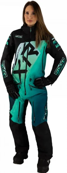 Combinezon Snowmobil Dama CX F.A.S.T. Ins Monosuit Black Mint Fade