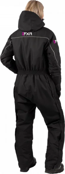 Combinezon Snowmobil Dama Excursion Monosuit Black Fuchsia