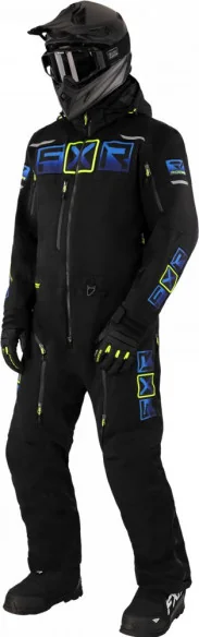 Combinezon Snowmobil Maverick F.A.S.T.Insulated Black Blue HiVis
