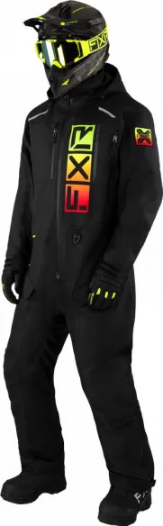 Combinezon Snowmobil Recruit Lite Black Sherbert