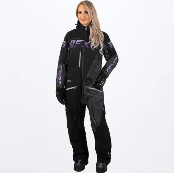 Combinezon Snowmobil Dama Ranger Instinct Insulated Black Camo Lilac Fade