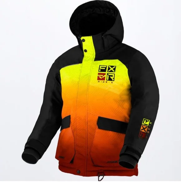 Geaca Snowmobil Copii Mari Kicker Inferno Black