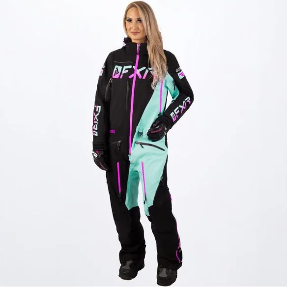 Combinezon Snowmobil Dama Ranger Instinct Insulated Black Seafoam Elec Pink