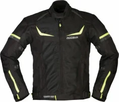 Geaca Moto Textila Yannik Air Black Neon