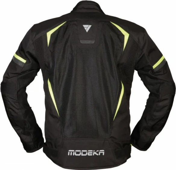 Geaca Moto Textila Yannik Air Black Neon