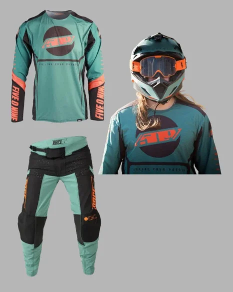 Combo MX Enduro Tricou Pantaloni 509 Race 5 Sci-Fi Green