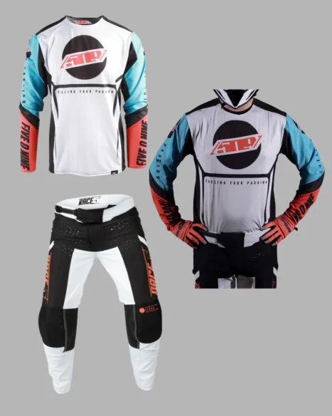 Combo MX Enduro Tricou Pantaloni 509 Race 5 Sci-Fi Coral