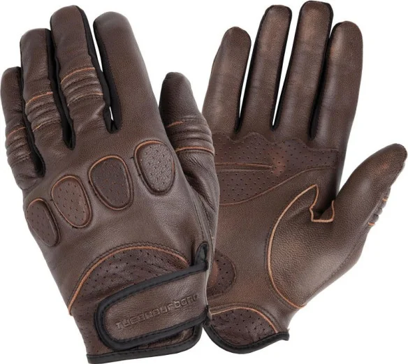 Manusi Moto Piele GIG Pro D3O Maro