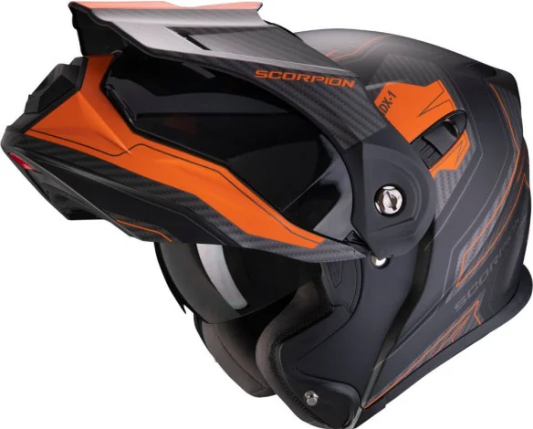 Casca Moto Touring Adventure ADX-1 Tucson Matt Black Orange