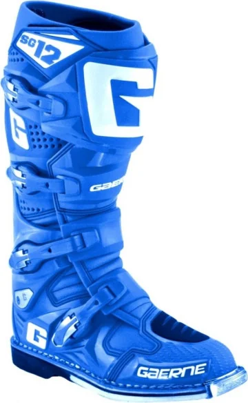 Cizme Moto MX SG12 Solid Blue