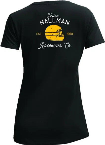 Tricou Dama Hallman Garage V-neck Black 24