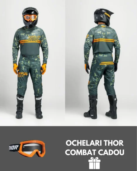 Combo Tricou Pantaloni Enduro MX Sector Digi Camo Forest Green 24 OCHELARI CADOU