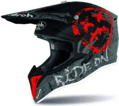 Casca Moto MX Copii Wraap Smile Red Matt