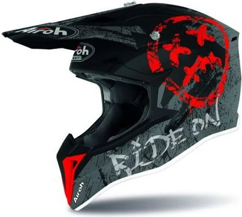 Casca Moto MX Copii Wraap Smile Red Matt