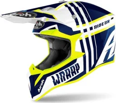 Casca Moto Enduro Wraap Broken Blue Gloss
