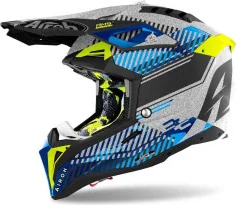 Casca Moto Enduro AVIATOR 3 WAVE SILVER GLOSS CHROME