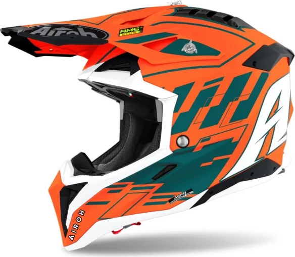 Casca Moto Enduro Aviator 3 Rampage Orange Matt