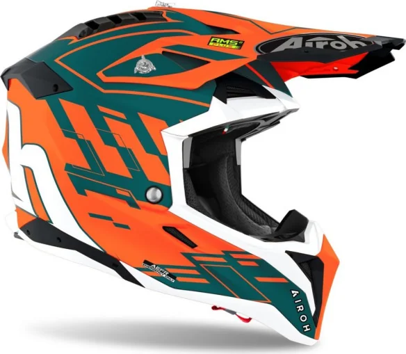 Casca Moto Enduro Aviator 3 Rampage Orange Matt