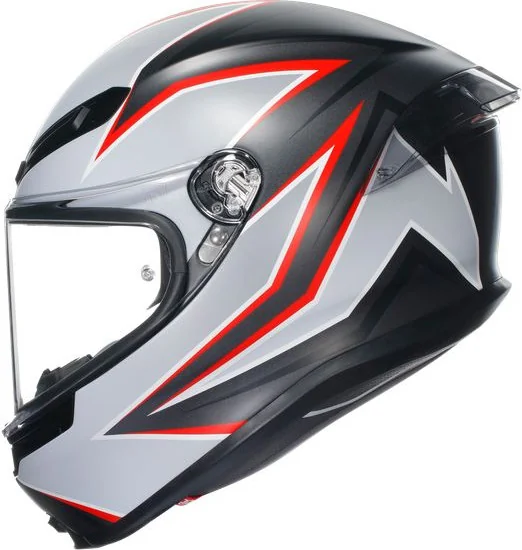 Casca Moto Full-Face K6 S E2206 Mplk Flash Matt Black Grey Red