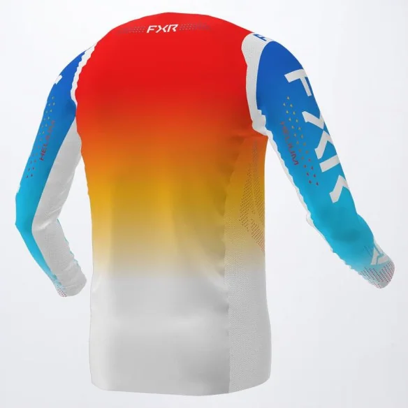 Tricou Enduro Helium Blue Tangerine