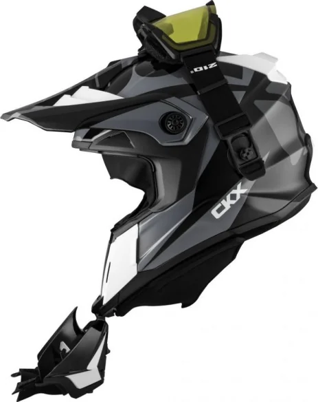Casca Snowmobil Titan Ori DL Sidehill Ochelari Inclusi Gri-Negru