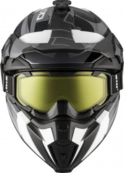 Casca Snowmobil Titan Ori DL Sidehill Ochelari Inclusi Gri-Negru