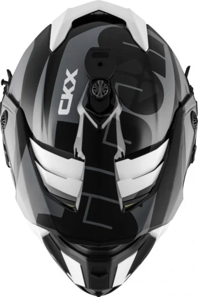 Casca Snowmobil Titan Ori DL Sidehill Ochelari Inclusi Gri-Negru