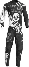 Combo Moto Tricou Pantaloni Copii Sector Racewear Gnar Black White 23