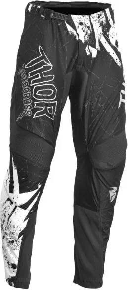 Combo Moto Tricou Pantaloni Copii Sector Racewear Gnar Black White 23