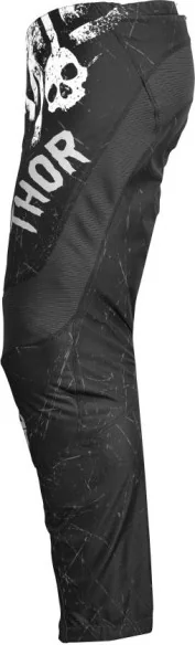 Combo Moto Tricou Pantaloni Copii Sector Racewear Gnar Black White 23