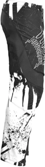 Combo Moto Tricou Pantaloni Copii Sector Racewear Gnar Black White 23