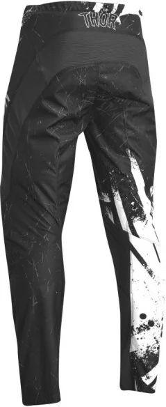 Combo Moto Tricou Pantaloni Copii Sector Racewear Gnar Black White 23