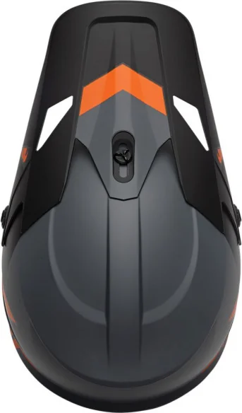 Casca MotoCross Sector Chev Charcoal Orange