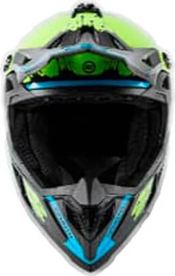 Casca Off Road ATV Negru-Galben Fluo