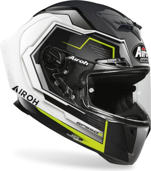 Casca ATV Gp 550 S Rush White Yellow Gloss