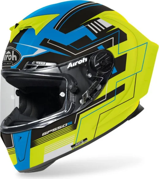 Casca ATV Gp 550 S Challenge Blue Yellow Matt