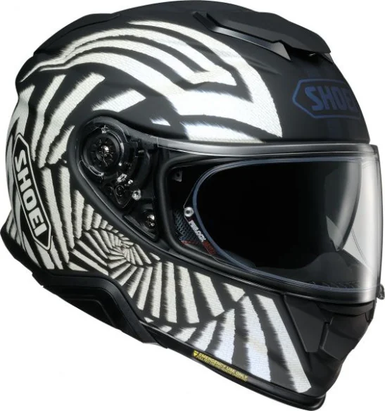 Casca Moto Full-Face GT Air 2 Qubit TC-5 Black White Matt