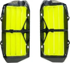 Protectii Radiatoar Ranforsate KTM Husqvarna 18-23 Black Yellow Neon