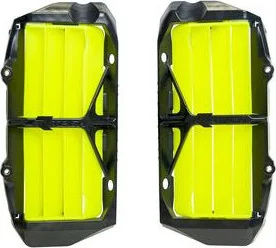 Protectii Radiatoar Ranforsate KTM Husqvarna 18-23 Black Yellow Neon