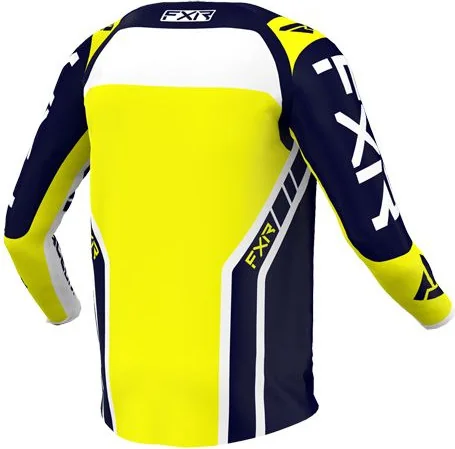 Combo Moto MX Tricou Pantaloni Clutch Pro Midnight White Yellow