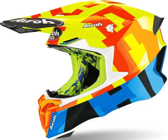Casca Moto Enduro Twist 2.0 Frame Yellow Gloss