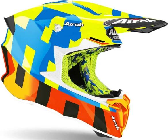 Casca Moto Enduro Twist 2.0 Frame Yellow Gloss