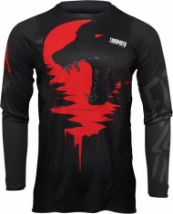 Tricou Enduro Pulse Counting Sheep Black Red