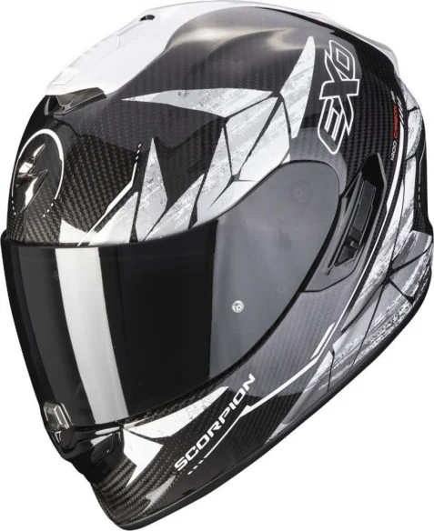 Casca Moto Full-Face Exo-1400 Carbon Air Aranea Black White